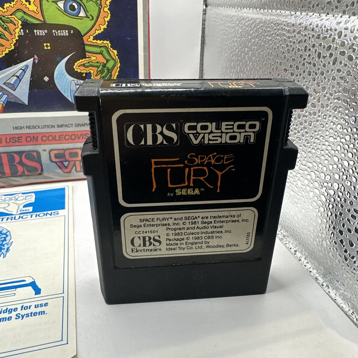 Space Fury • ColecoVision Game + Manual In Box (1983) Boxed
