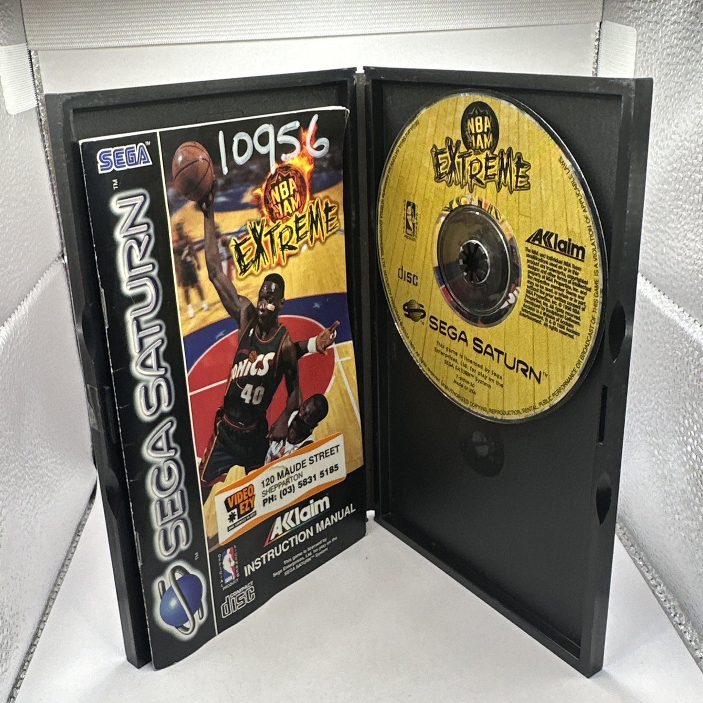 NBA Jam Extreme • Sega Saturn Game + Manual PAL (1996) Complete CIB • EX-RENTAL