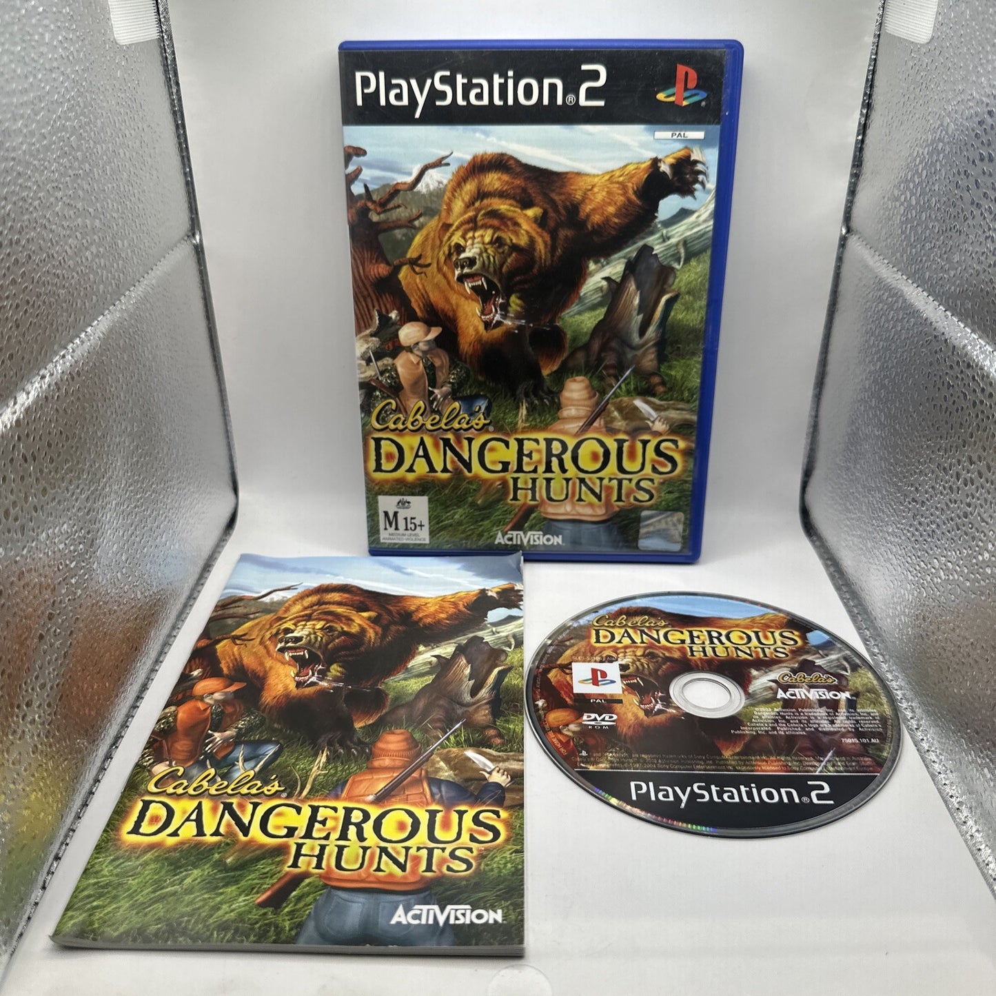 Cabela's Dangerous Hunts • PlayStation 2 PS2 Game + Manual (2004) PAL • Hunting