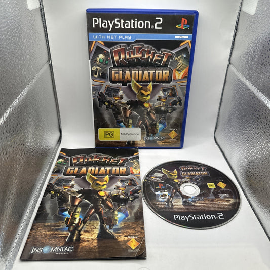 Ratchet: Gladiator • PlayStation 2 PS2 Game + Manual (2005) PAL AUS Black Label