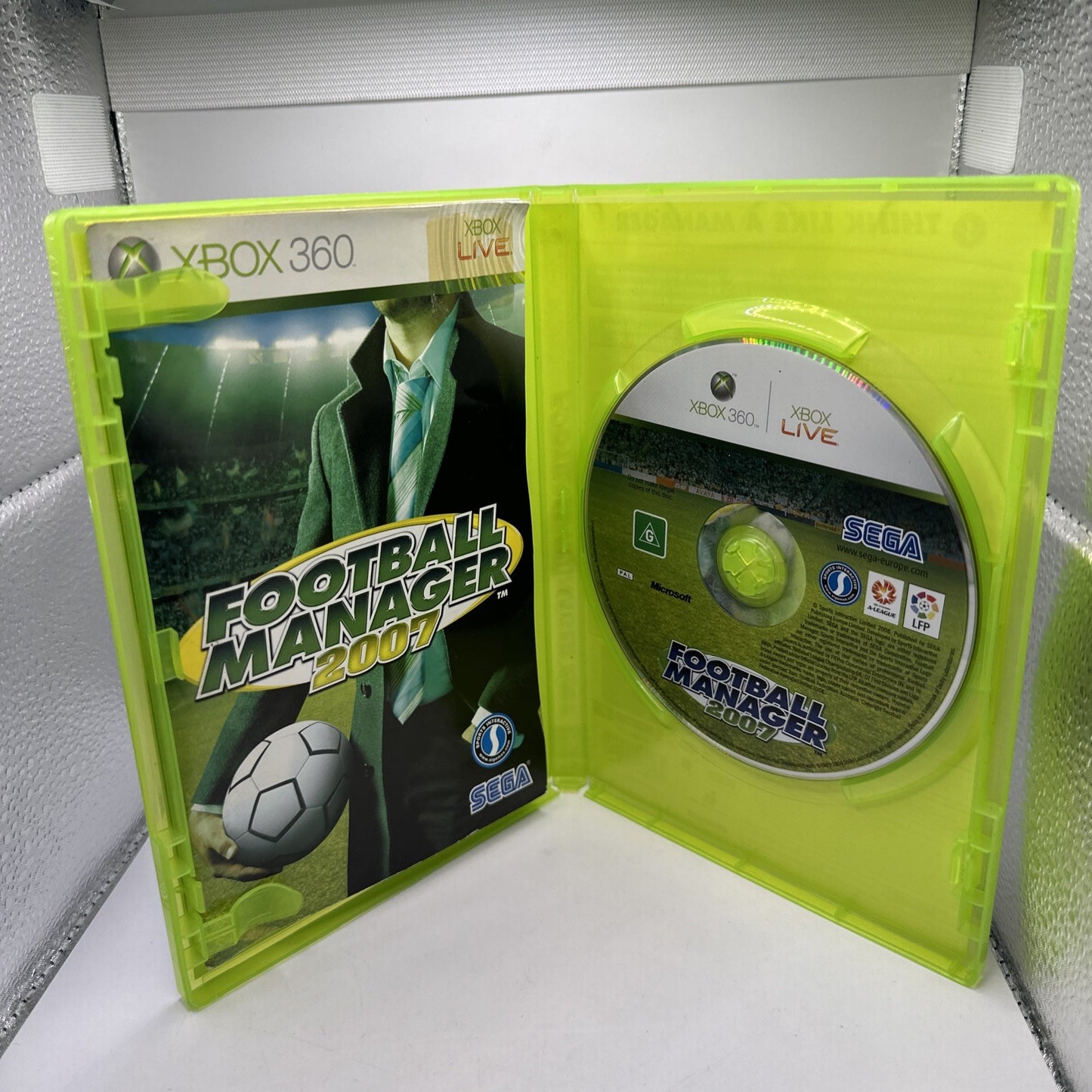 Football Manager 2007 • Xbox 360 Game + Manual PAL AUS • SEGA Soccer • Complete