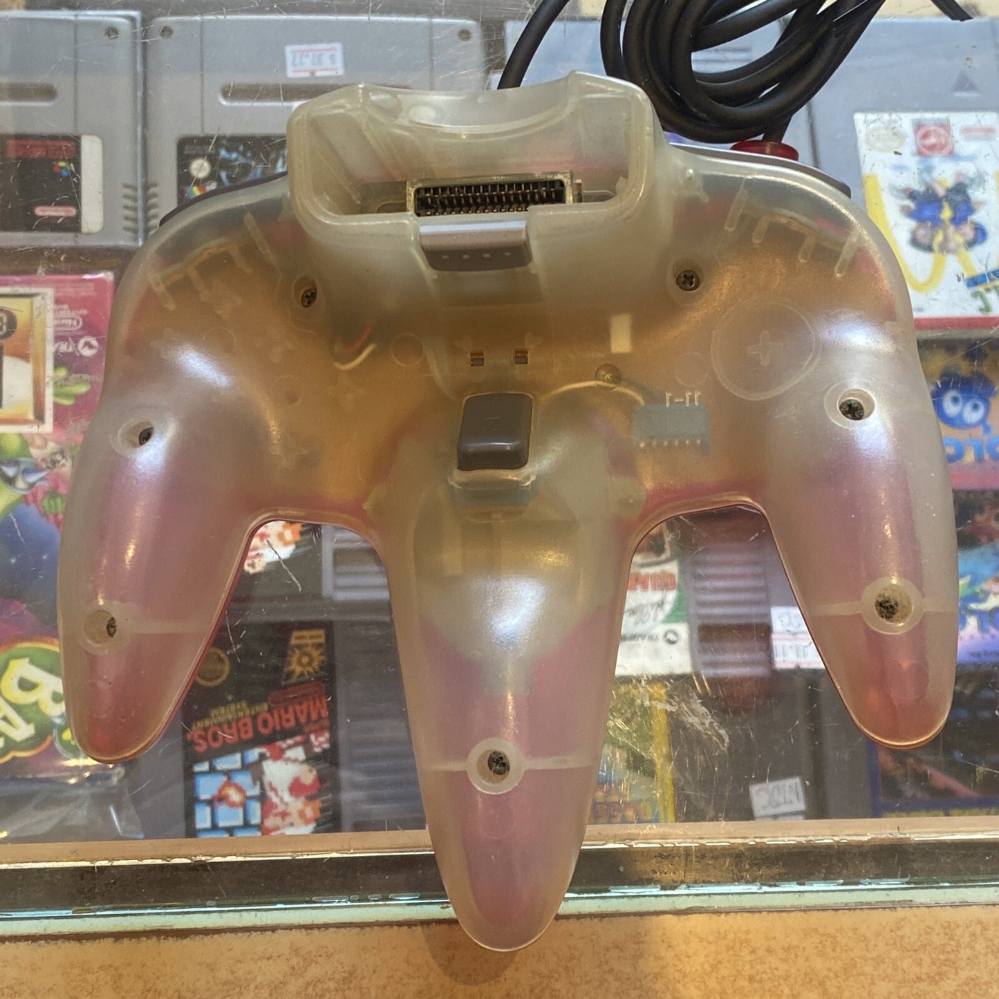 Official Clear Red Nintendo 64 Controller • Tested/Working • N64