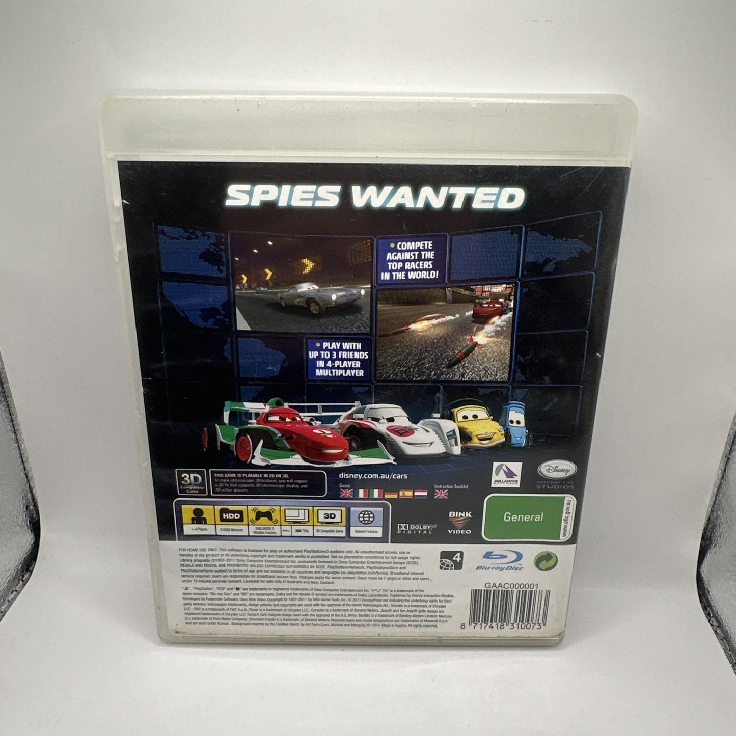 Disney Pixar Cars 2 • PlayStation 3 PS3 Game + Manual (2011) Complete • AUS