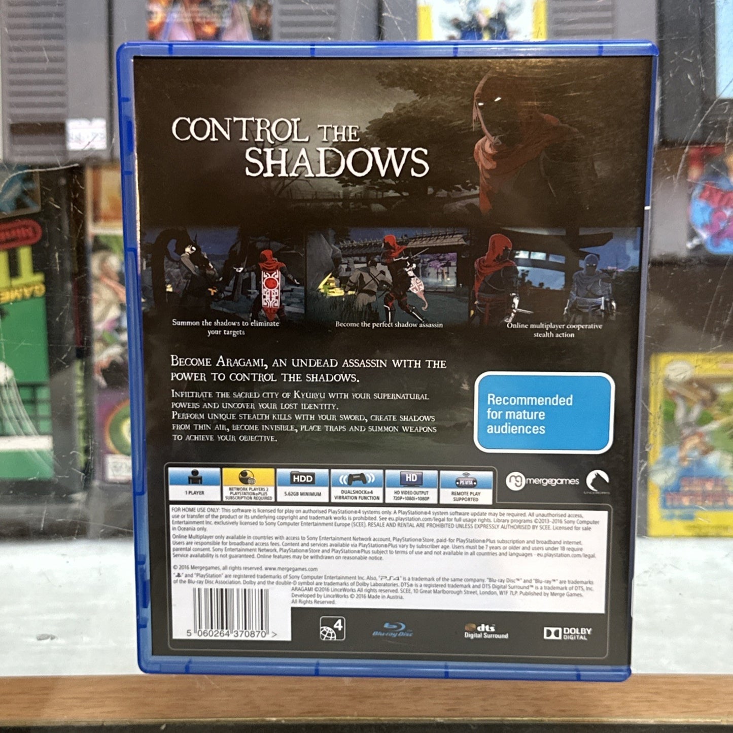 Aragami • Sony PlayStation 4 PS4 Game (2016) AUS