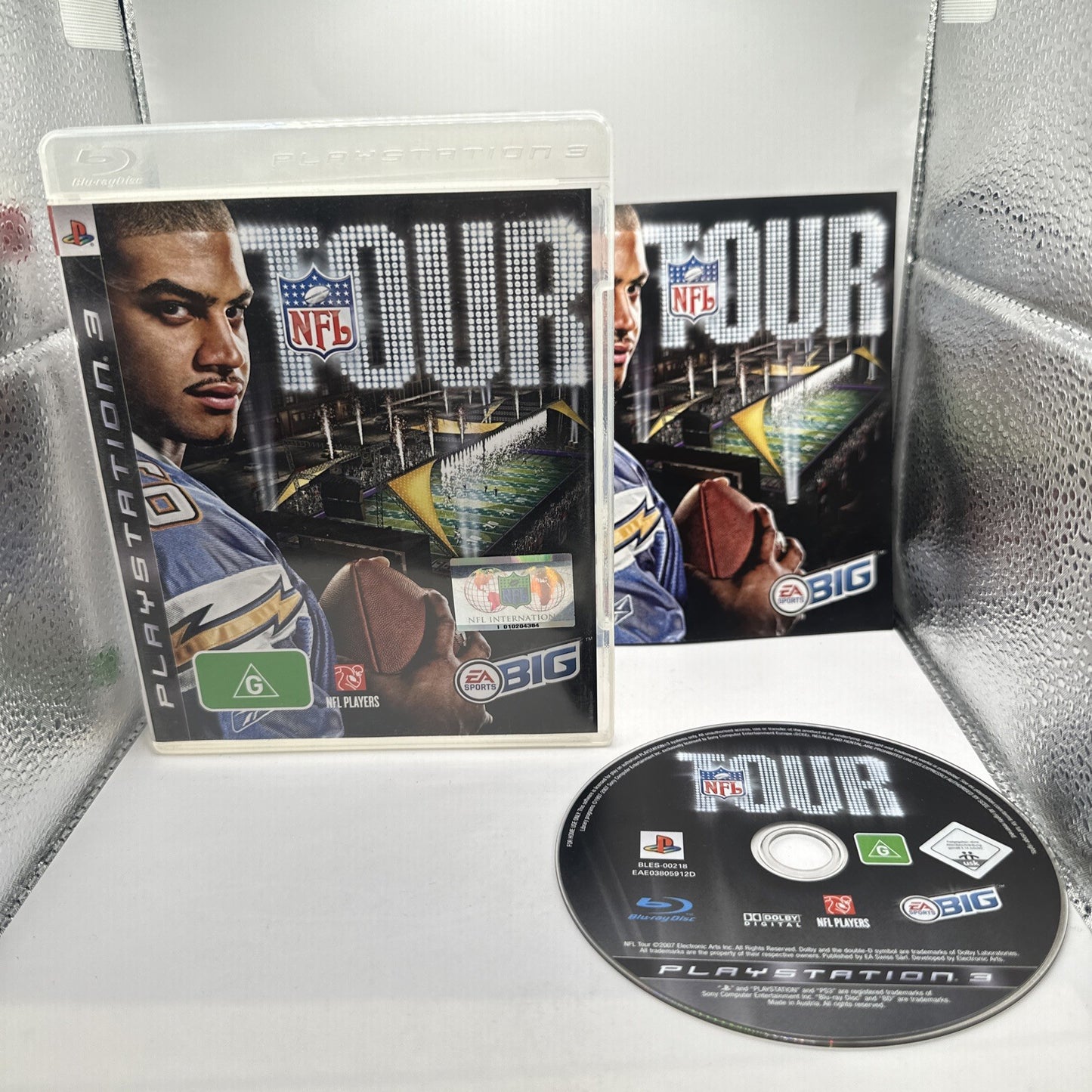 NFL Tour • Sony PlayStation PS3 Game + Manual (2007) AUS CIB • American Football