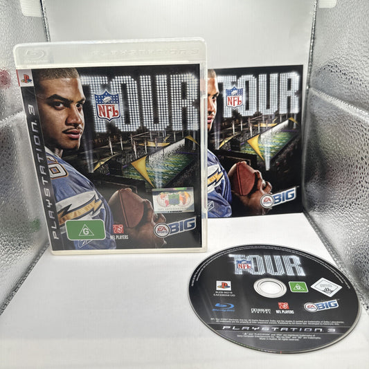 NFL Tour • Sony PlayStation PS3 Game + Manual (2007) AUS CIB • American Football