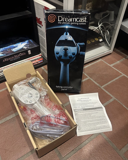 Sega Dreamcast Fishing Rod Controller + Box & Manual HKT-7800 USA Boxed Complete