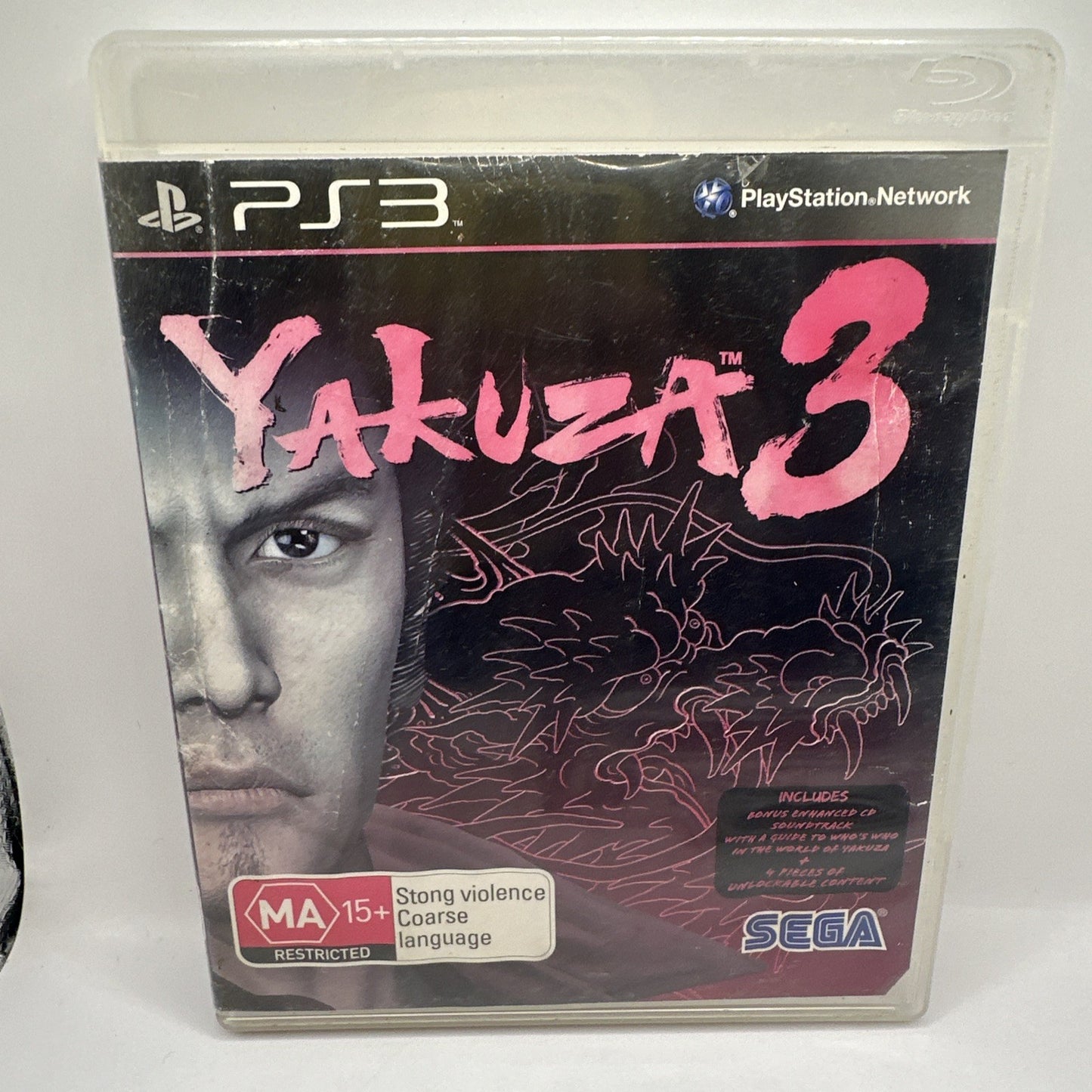 Yakuza 3 • Playstation 3 PS3 Game + Manual (2010) SEGA • Complete • Cover Damage
