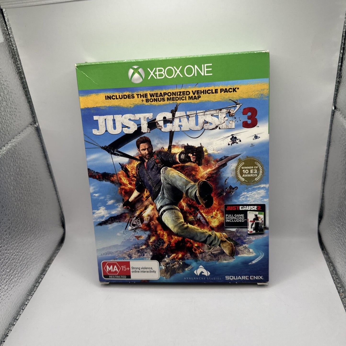 Just Cause 3 Collector’s Edition • Xbox One Game + Map & Outer Box (2015) AUS