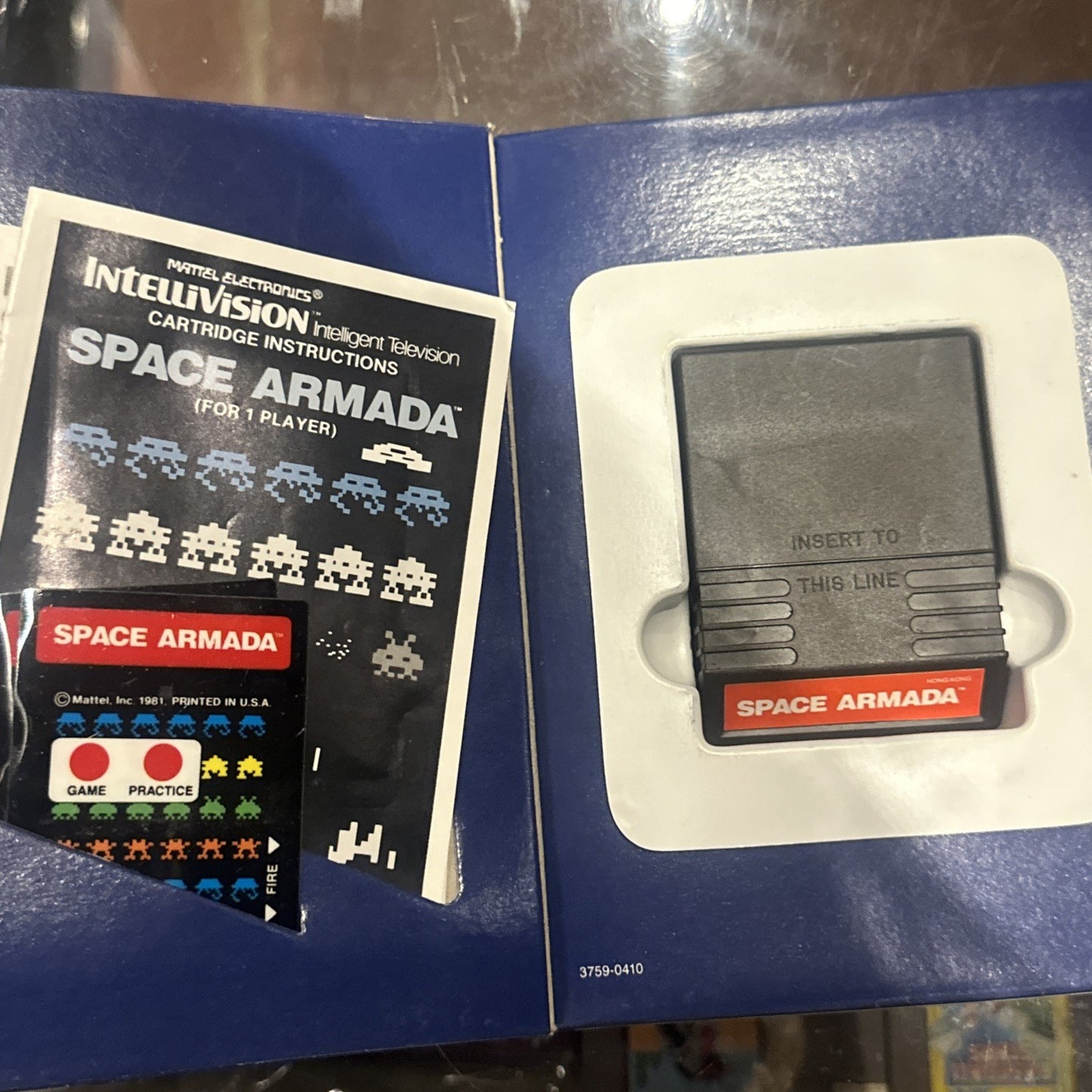 Space Armada • Mattel Intellivision Game + Manual (1981) Complete In Box Boxed