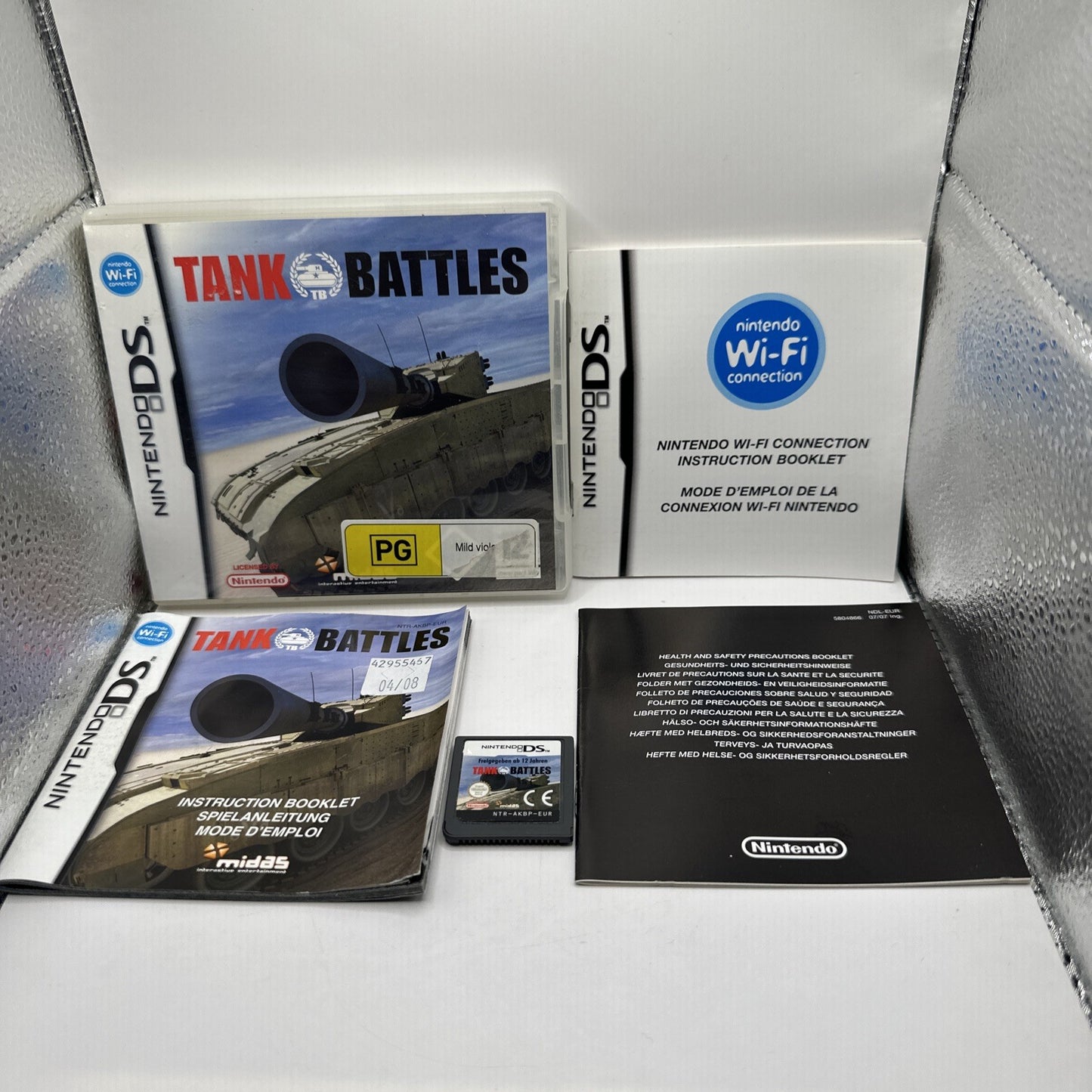 Tank Battles • Nintendo DS Game + Manual (2007) Complete CIB • Midas