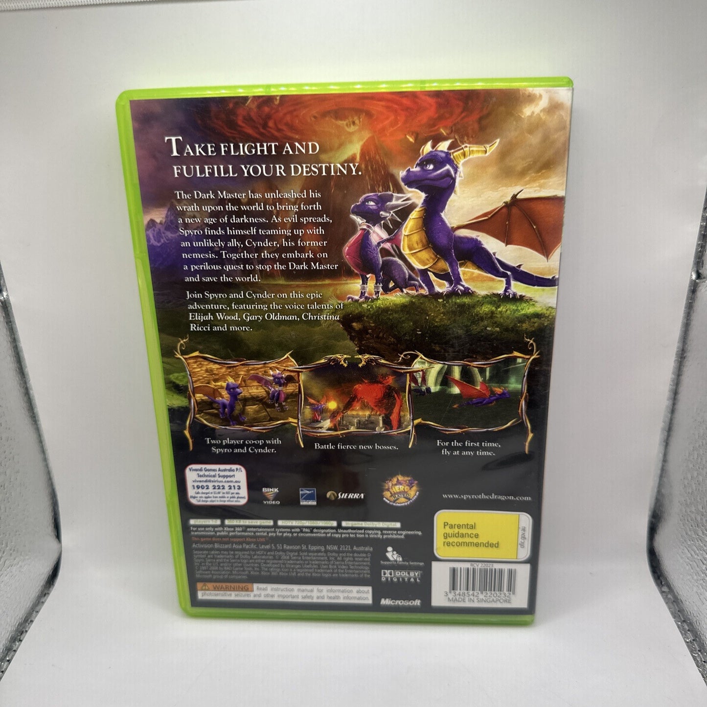 The Legend Of Spyro: Dawn Of The Dragon • Xbox 360 Game + Manual (2008) AUS PAL