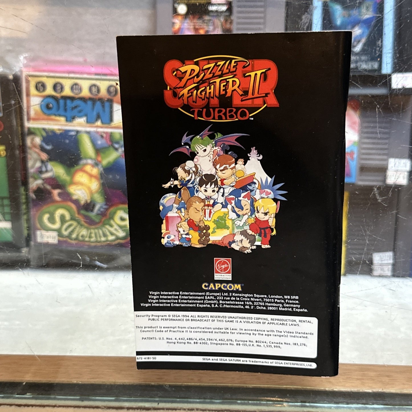Super Puzzle Fighter II 2 Turbo • Sega Saturn Game + Manual (1994) PAL Complete