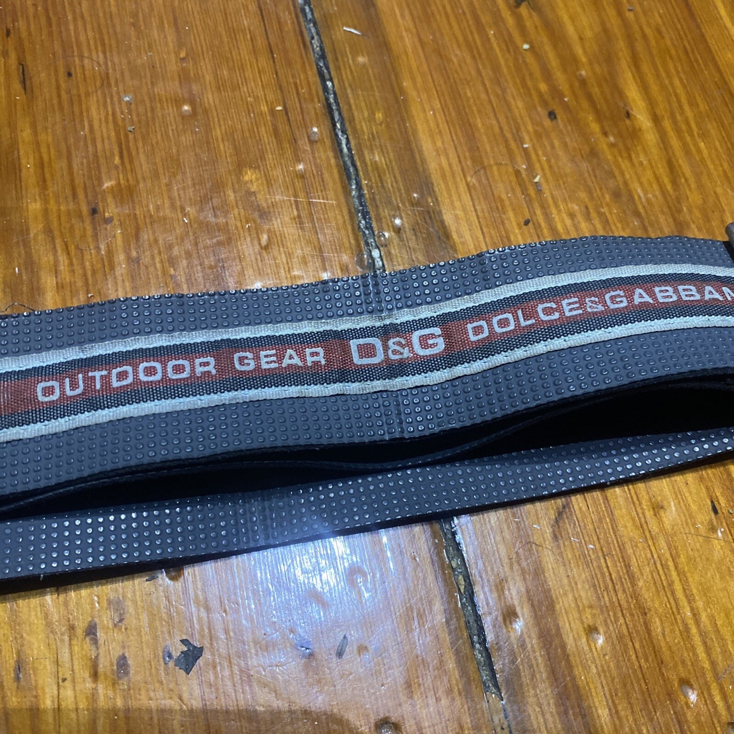 DOLCE & GABBANA Vintage Y2K Style Unisex Belt • D&G Outdoor Gear • Metal Buckle