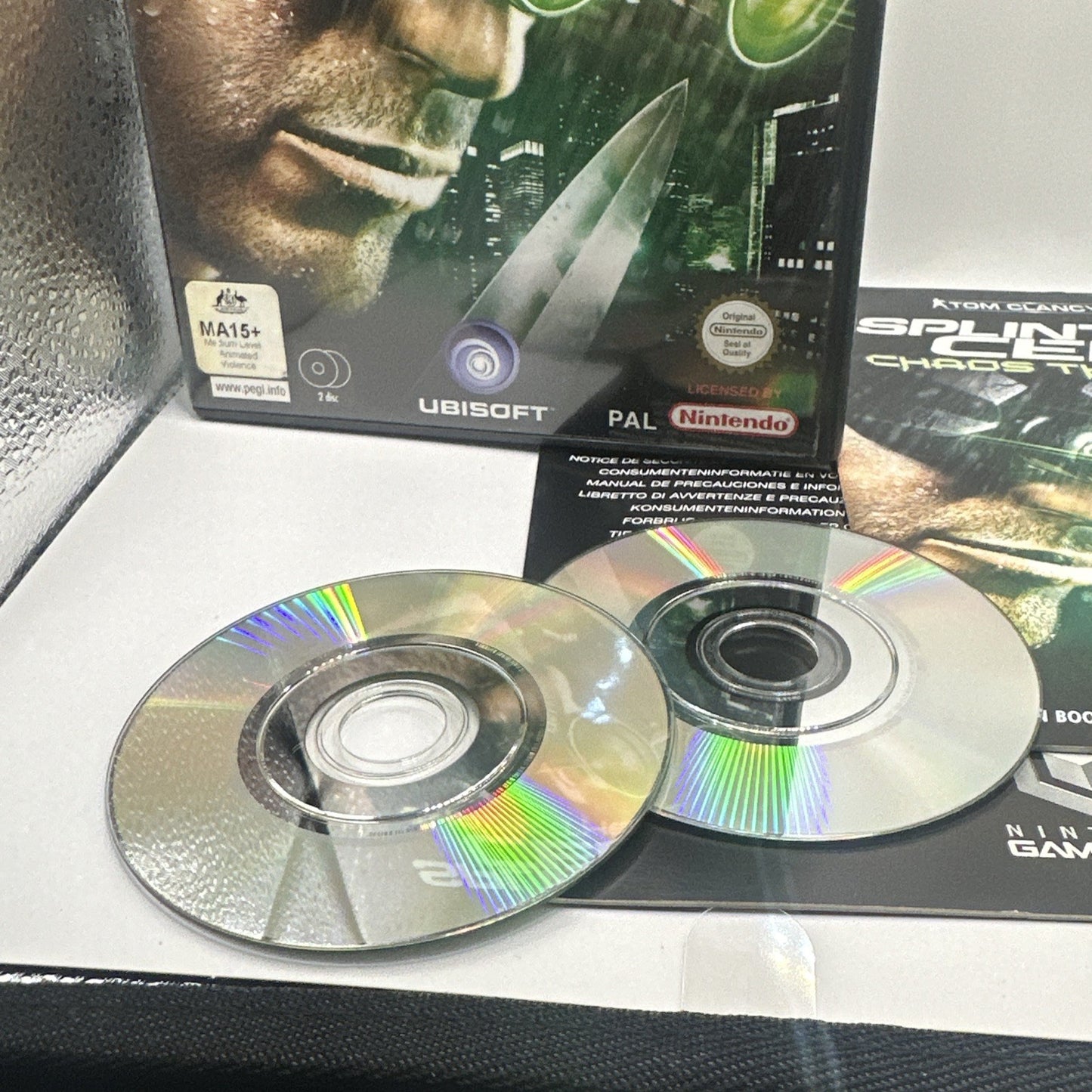 Tom Clancy's Splinter Cell: Chaos Theory • Nintendo Gamecube Game + Manual • PAL