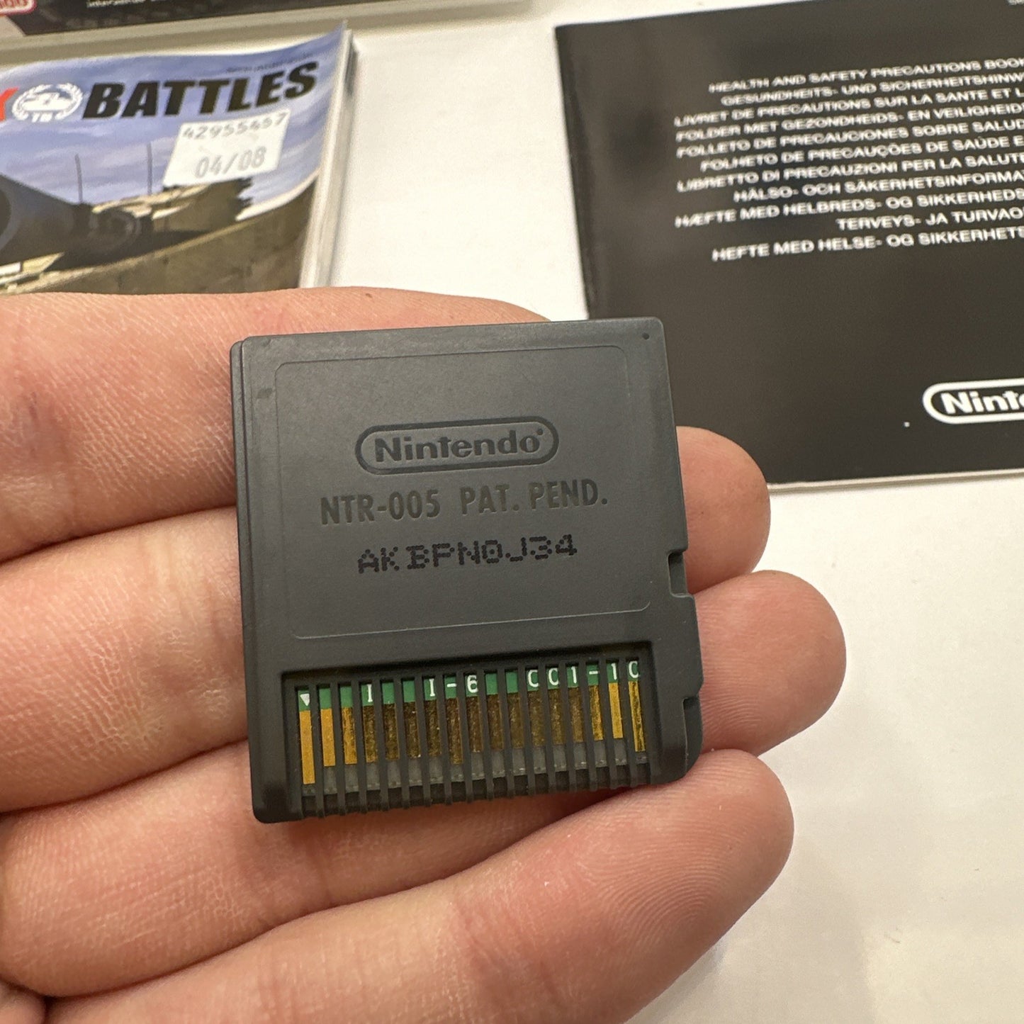 Tank Battles • Nintendo DS Game + Manual (2007) Complete CIB • Midas