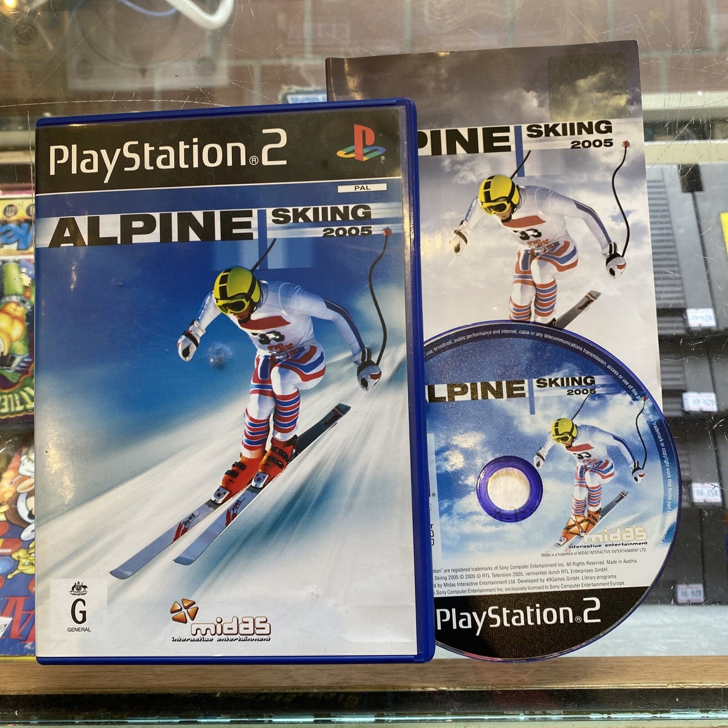 Alpine Skiing 2005 Sony PlayStation 2 Game + Manual • Complete PS2 Snow Sports