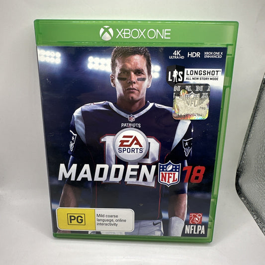 Madden NFL 18 • Xbox One Game • PAL AUS Complete • American Football