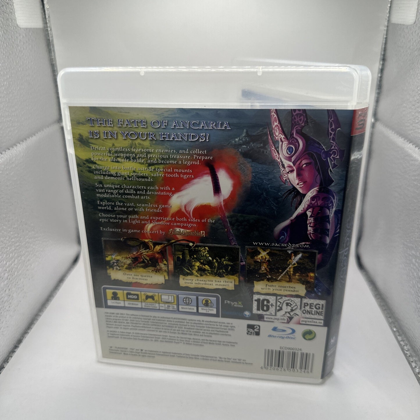 Sacred 2: Fallen Angel • PlayStation 3 PS3 Game + Manual (2008) Complete CIB