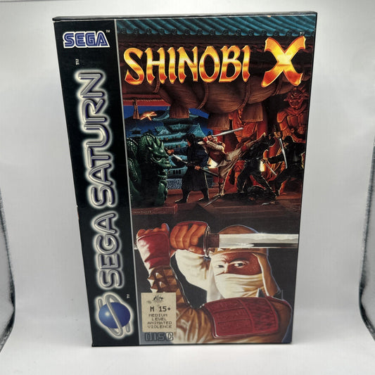 Shinobi X • Sega Saturn Game PAL (1995) TESTED/WORKING • Shinobi Legions