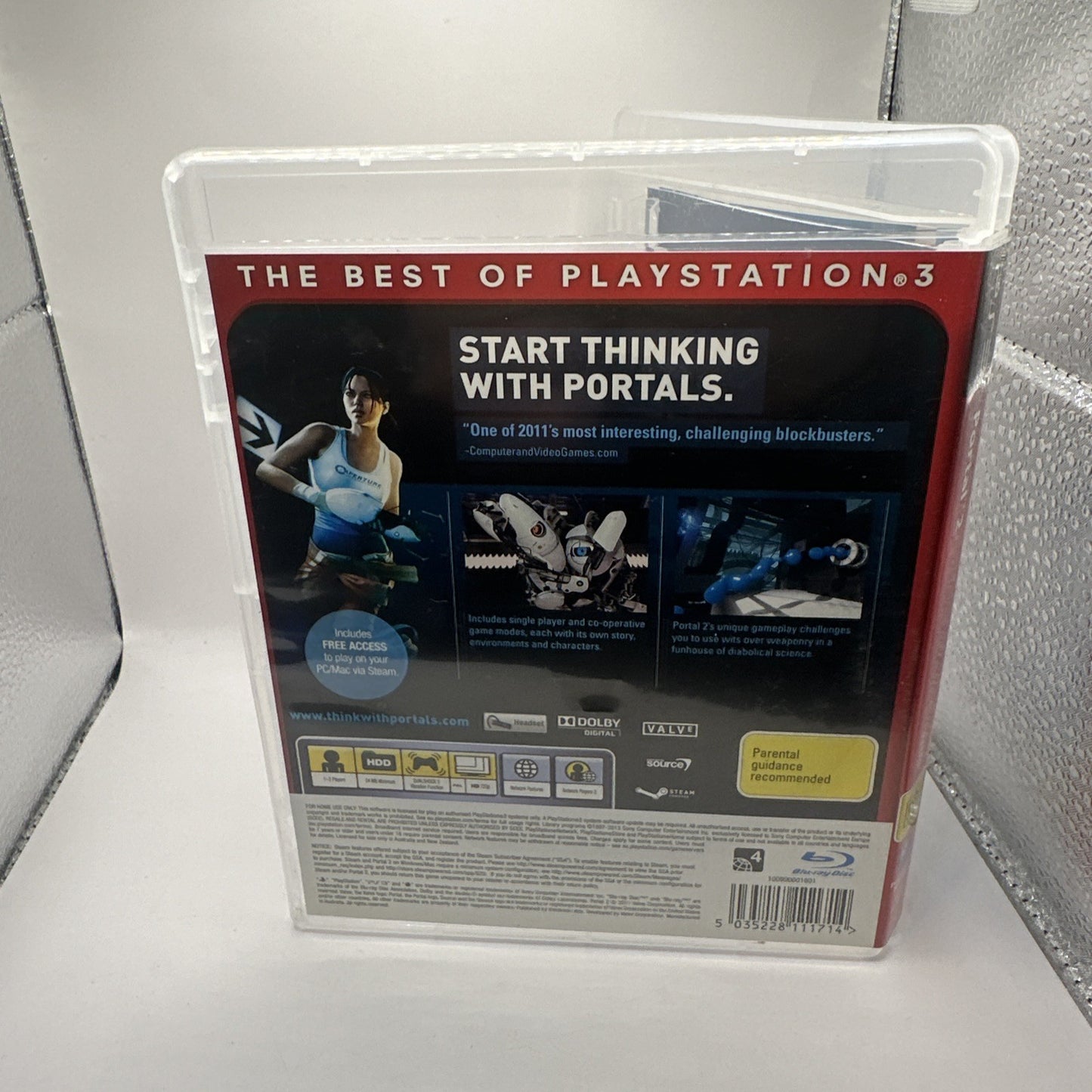 Portal 2 • PlayStation 3 PS3 Game + Manual (2011) AUS Complete CIB • Valve Games