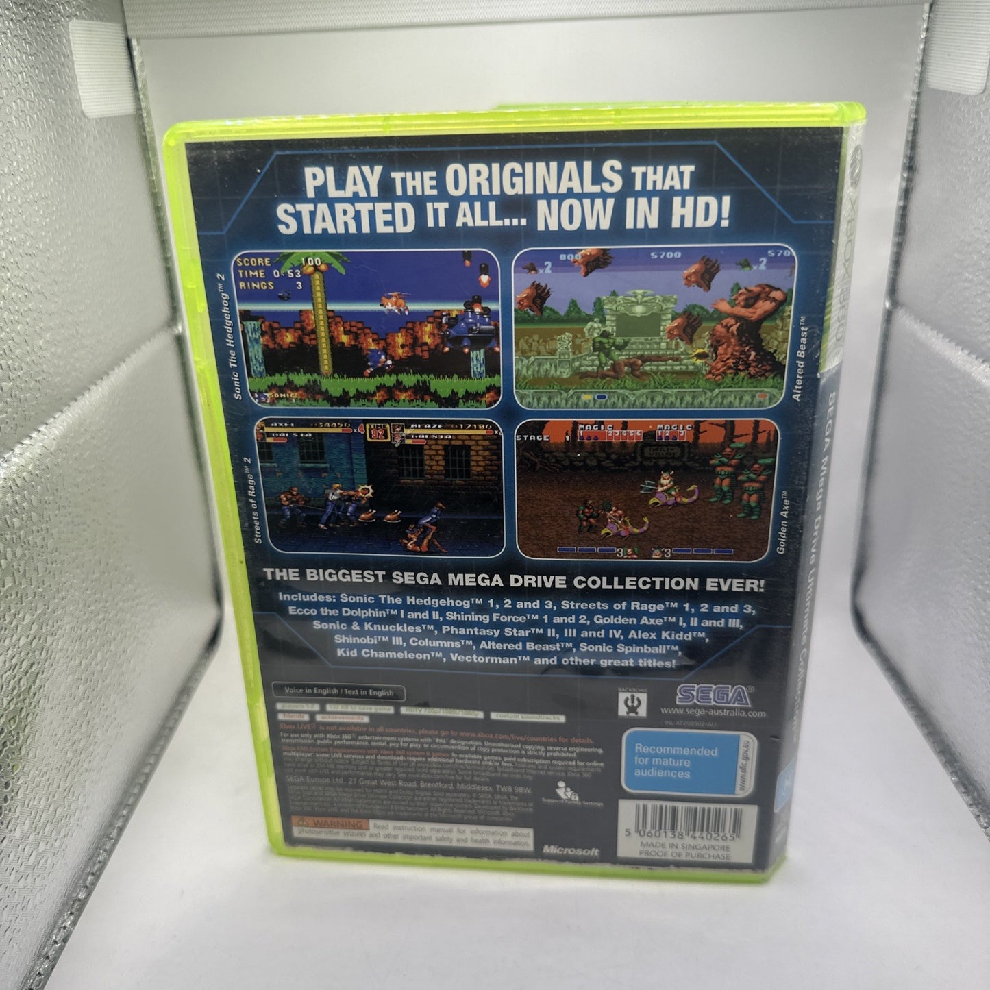 Sega Mega Drive Ultimate Collection • Xbox 360 Game + Manual (2009) PAL Complete