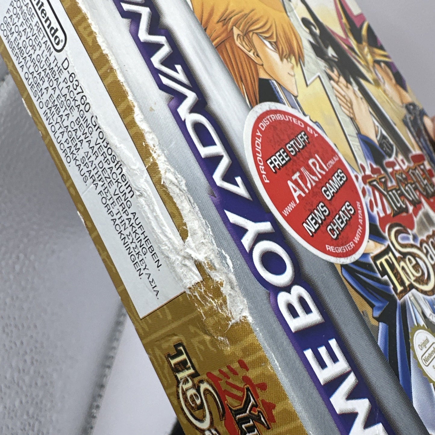 Yu-Gi-Oh The Sacred Cards • Nintendo Gameboy Advance GBA + Box + Manual • Boxed