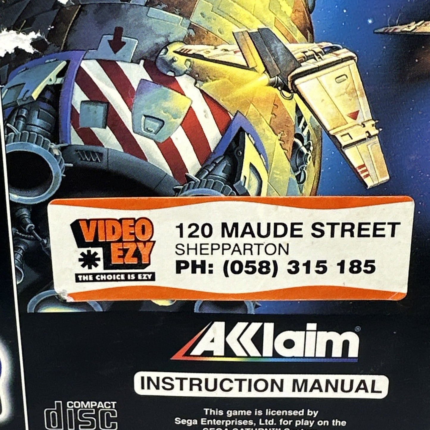 DARIUS GAIDEN • Sega Saturn Game + Manual (1994) PAL • Complete CIB • Acclaim