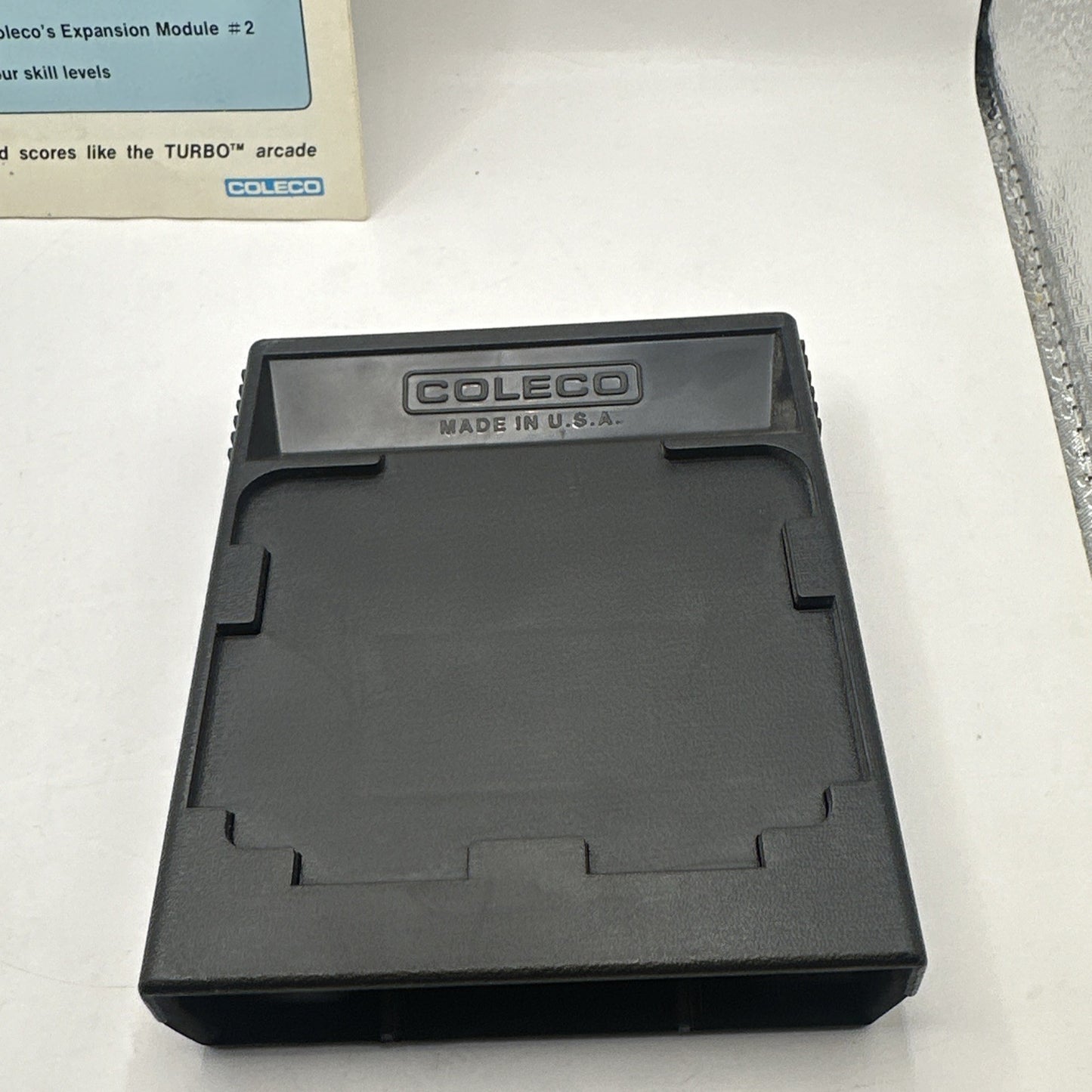 Turbo • ColecoVision Game + Manual (1982) SEGA Car Racing Games • Coleco