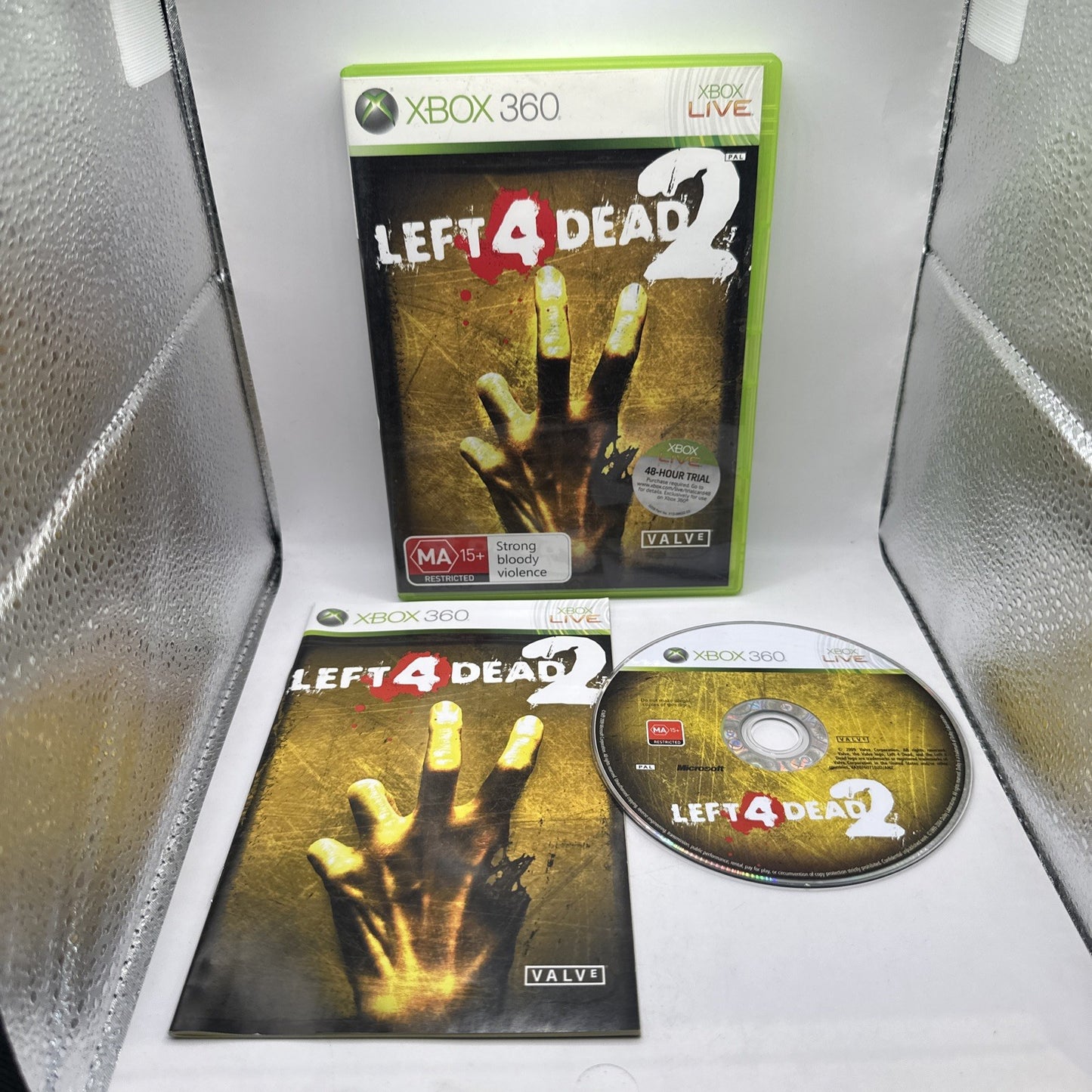 Left 4 Dead 2 • Xbox 360 Game + Manual (2009) PAL AUS • Complete CIB • Valve FPS