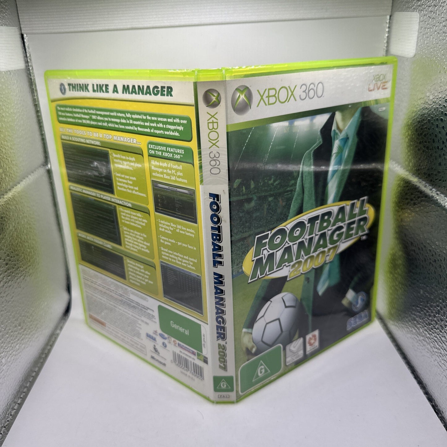 Football Manager 2007 • Xbox 360 Game + Manual PAL AUS • SEGA Soccer • Complete