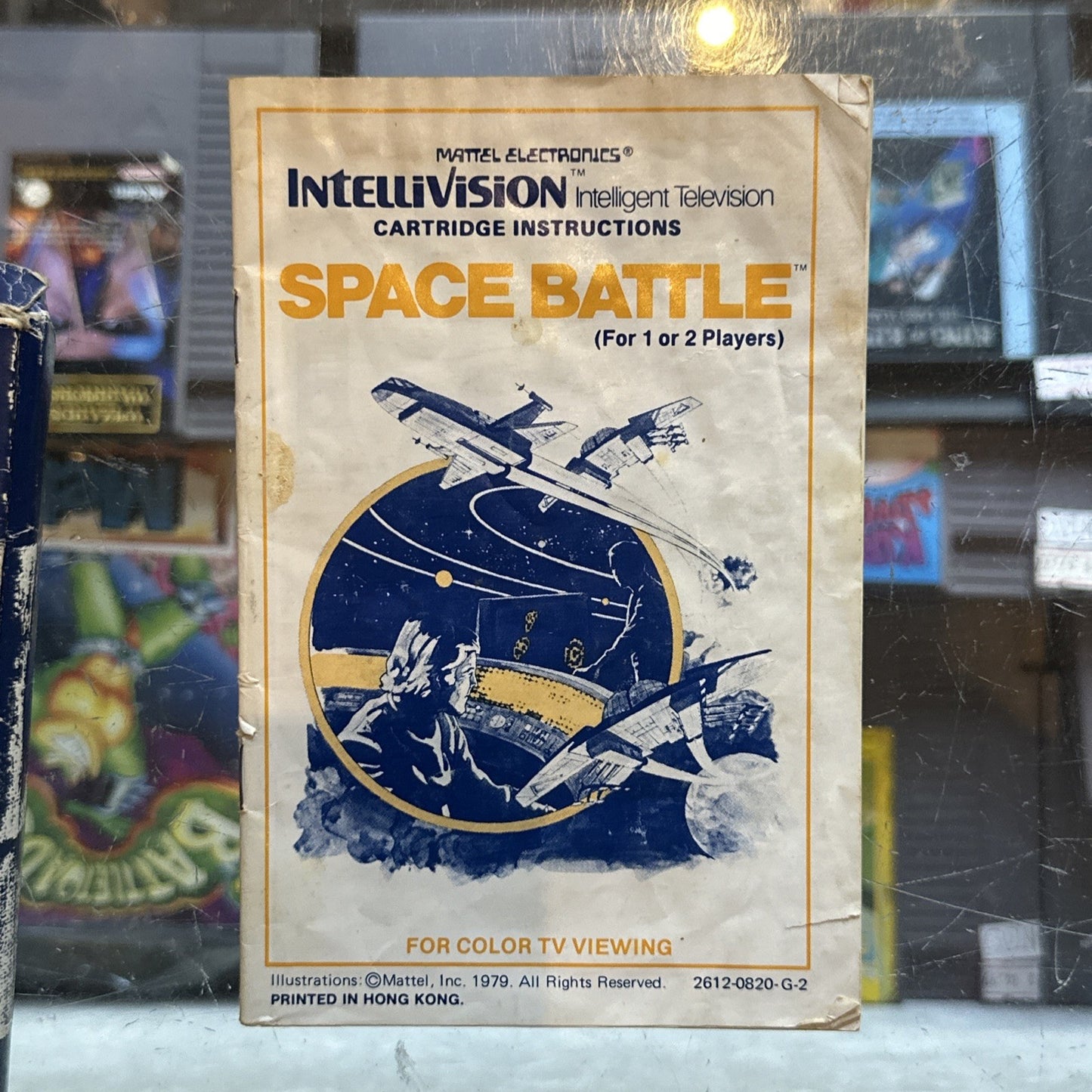 Space Battle • Intellivision Game + Manual & Overlays (1979) Boxed Complete CIB