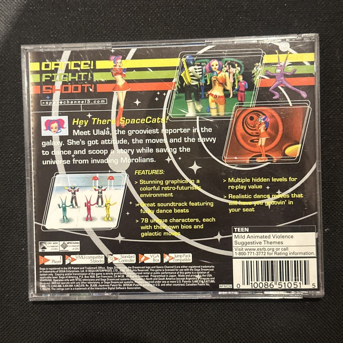 Space Channel 5 • Sega Dreamcast Game + Manual (1999) NTSC-U/C • Complete CIB