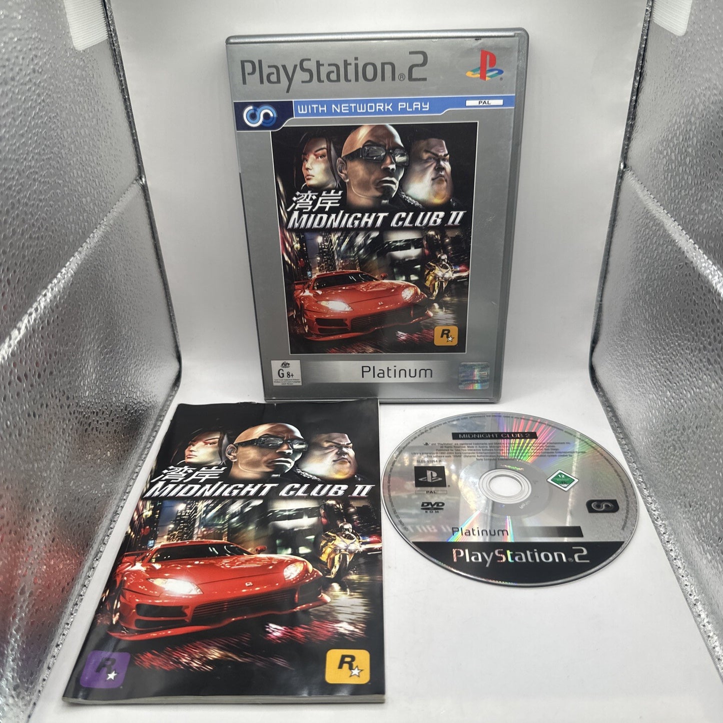 Midnight Club II • PlayStation 2 PS2 Game + Manual (2003) PAL AUS Car Racing CIB