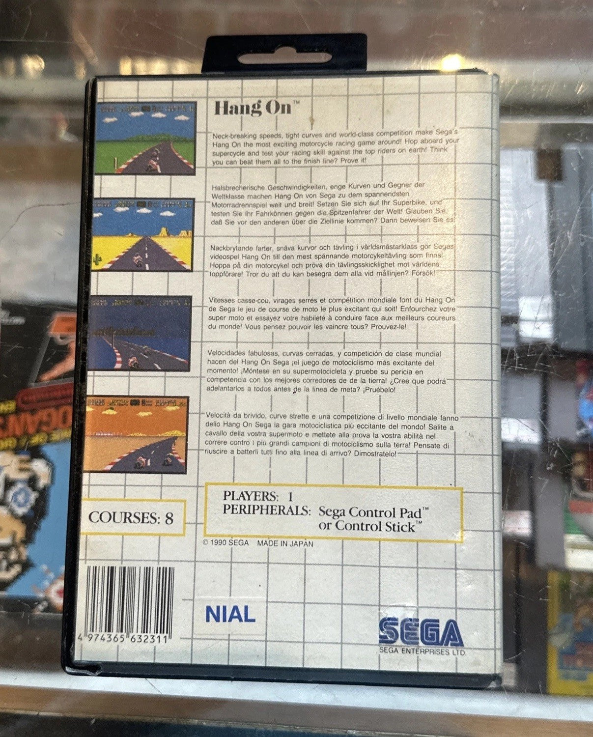 Hang On • SEGA Master System Game (1990) PAL • Motorcycle Racing