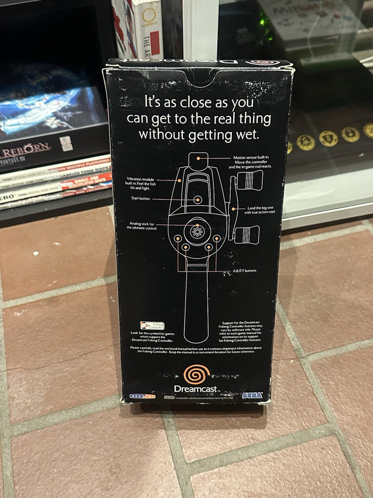 Sega Dreamcast Fishing Rod Controller + Box & Manual HKT-7800 USA Boxed Complete