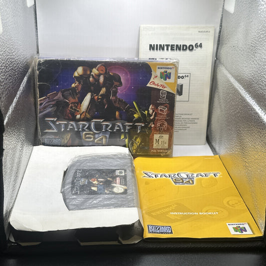 StarCraft 64 • Nintendo 64 N64 Game + Manual (2000) Boxed Complete + Box AUS PAL