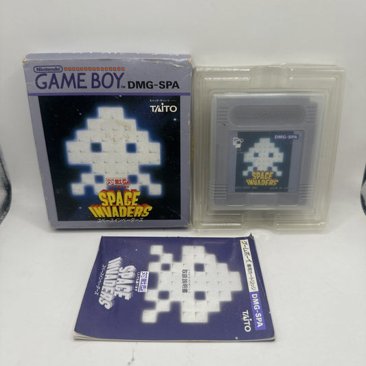 SPACE INVADERS • Nintendo Gameboy Game + Box/Manual 1990 Boxed Complete Japanese