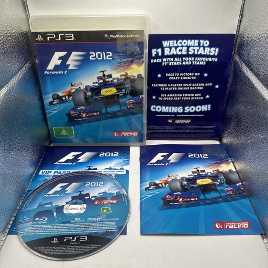 F1 2012 • Playstation 3 PS3 Game + Manual • Complete CIB • Formula 1 12