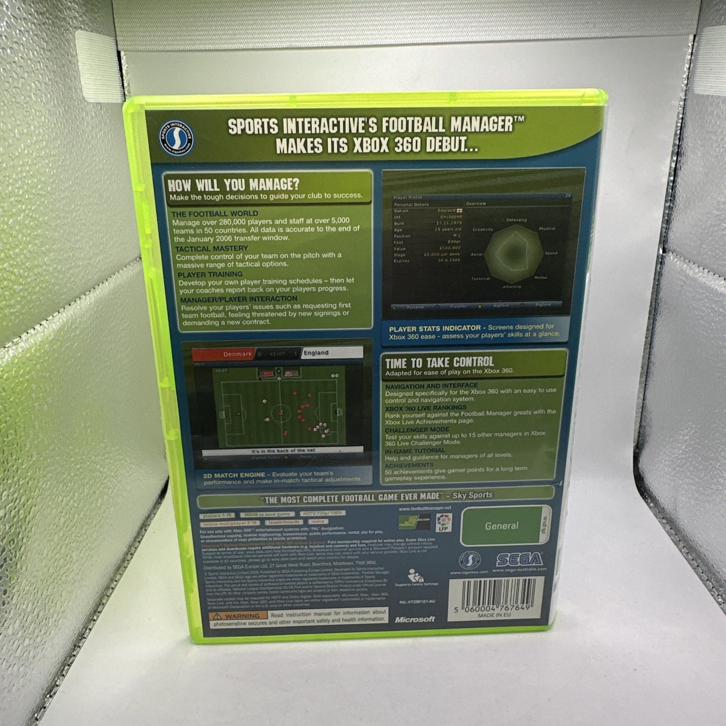 Football Manager 2006 • Xbox 360 Game • PAL AUS • SEGA