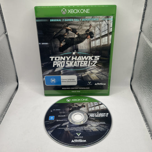 Tony Hawk's Pro Skater 1 & 2 • Xbox One Game (2020) PAL AUS • Skateboarding