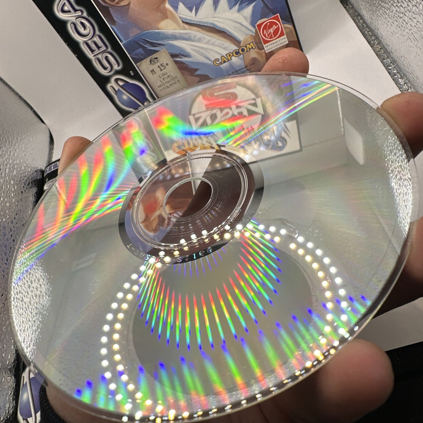 Street Fighter Alpha 2 • Sega Saturn Game + Manual PAL (1996) Complete • Capcom