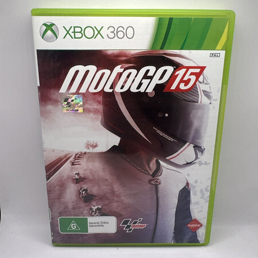 MotoGP 15 • Xbox 360 Game (2015) PAL AUS • Motorcycle Racing Moto GP