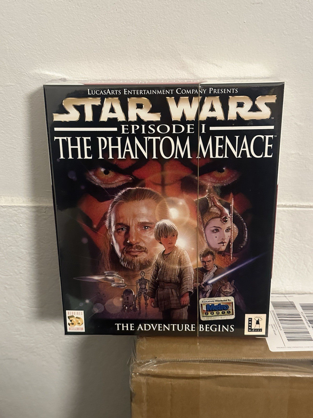 Star Wars: The Phantom Menace Big Box PC + Hat • Windows 95/98 BRAND NEW SEALED