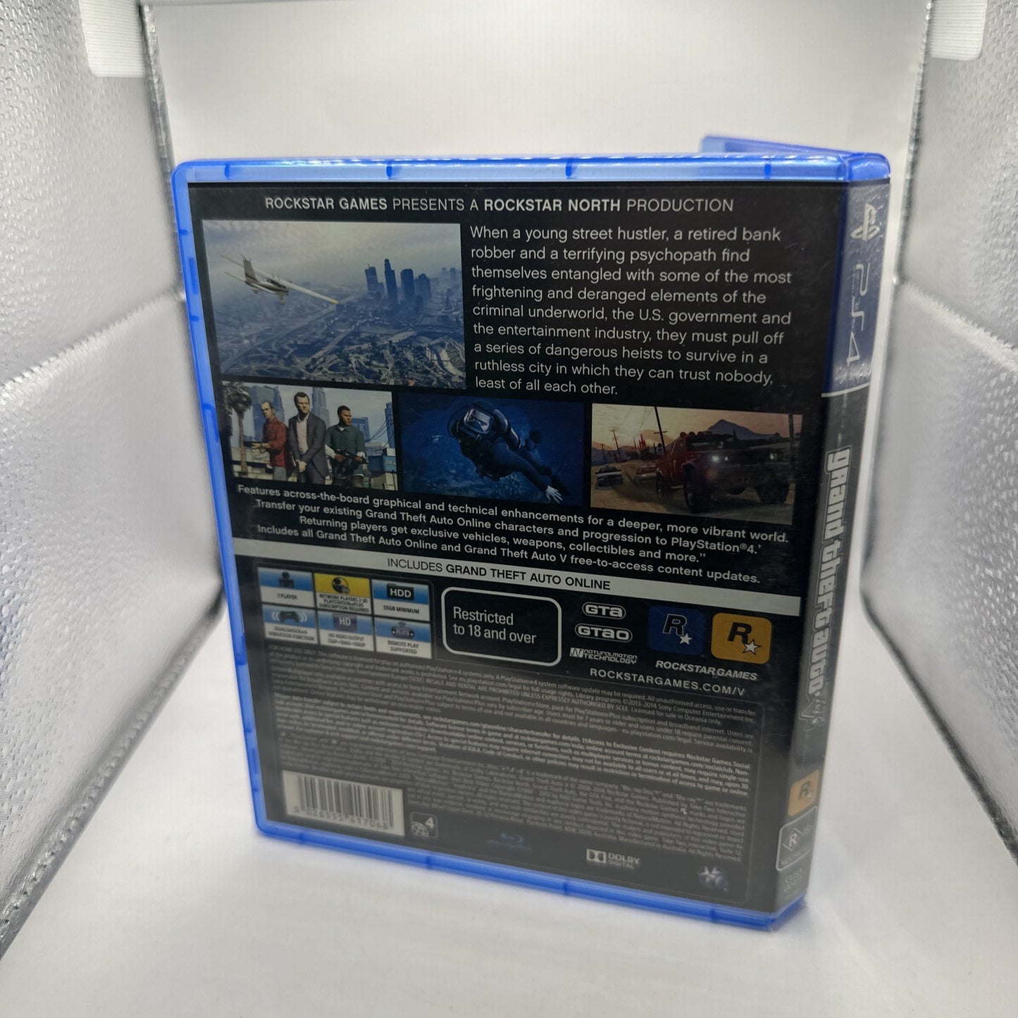 Grand Theft Auto V • PlayStation 4 PS4 Game + Poster/Map (2014) GTA 5 • AUS