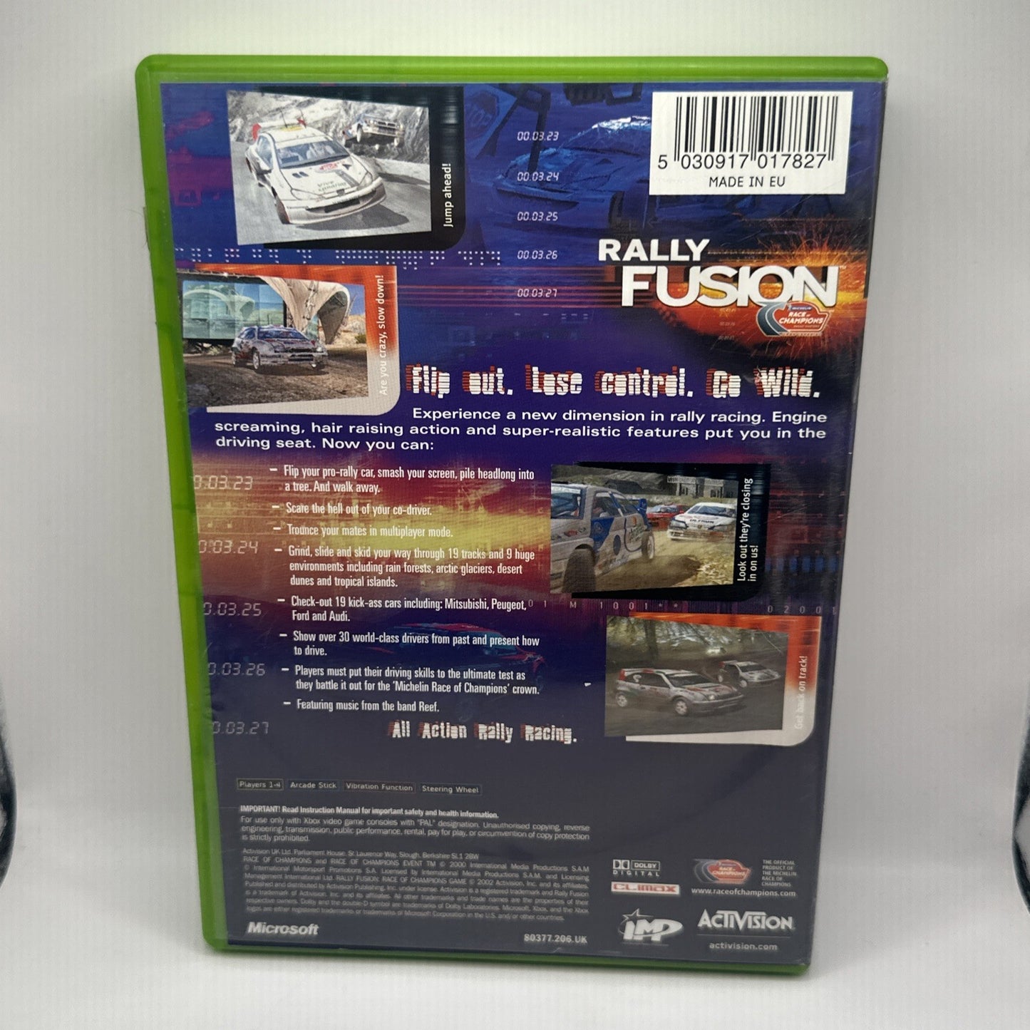 Rally Fusion: Race Of Champions • Xbox Original Game (2002) PAL • Car Racing