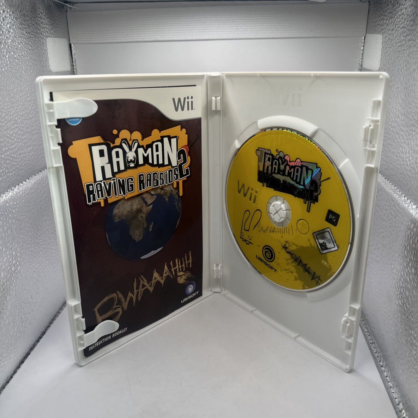 Rayman Raving Rabbids 2 • Nintendo Wii Game + Manual (2007) PAL AUS • Complete