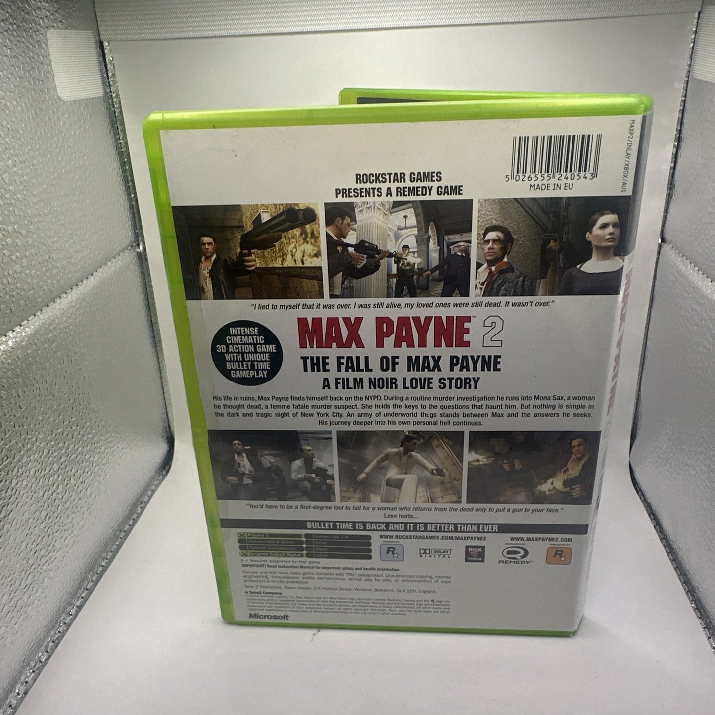 Max Payne 2: The Fall of Max Payne • Xbox Original Game + Manual (2003) PAL AUS