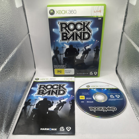 Rock Band • Xbox 360 Game + Manual (2008) PAL AUS • Complete CIB • Rockband