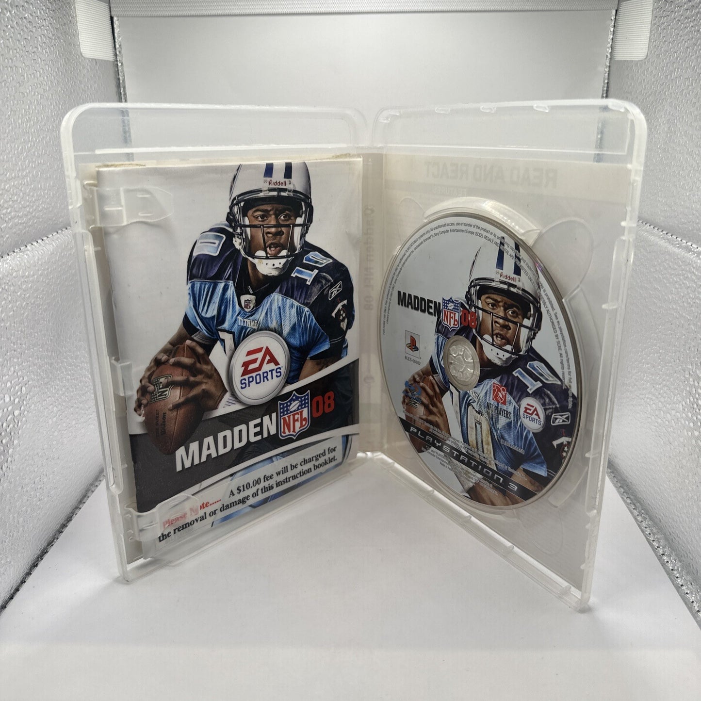 Madden NFL 08 • Playstation 3 PS3 Game + Manual (2007) American Football 2008